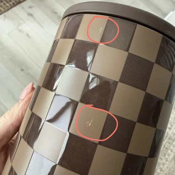 “Autumn Checkers" Seasonal HydroJug 32oz Traveler Tumbler - Picture 4 of 8